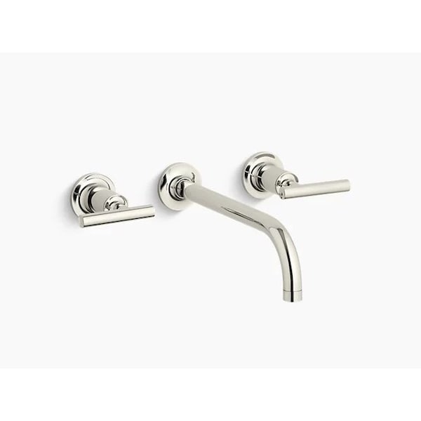 Kohler Bathroom Faucet, 8 in Mount, Polished Nickel 3 Hole T14414-4-SN - main